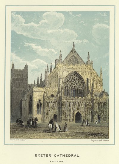 Katedra w Exeter, front zachodni autorstwa English School