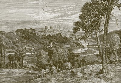 Exeter, z Exwick Fields autorstwa English School