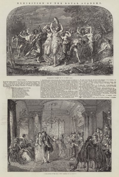Wystawa Akademii Królewskiej (grafika) autorstwa English School