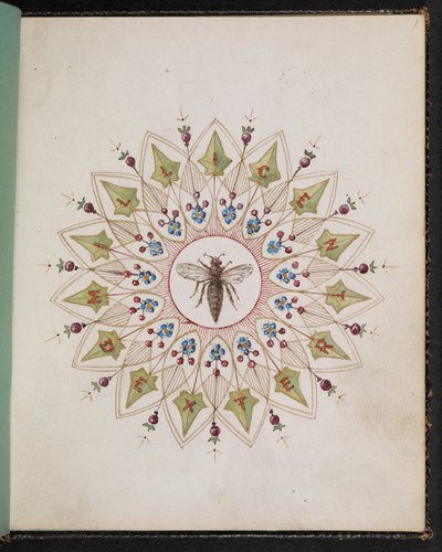 F.1: Owad w projekcie. Szkicownik ze scenami z opowiadań Karola Dickensa (akwarela na papierze) autorstwa English School