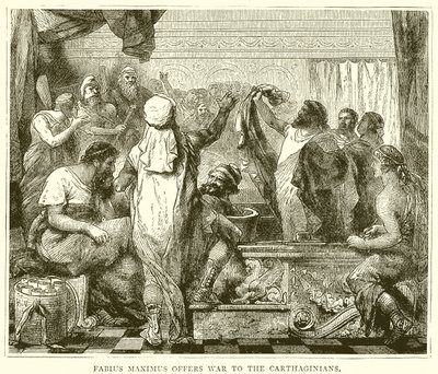 Fabius Maximus oferuje wojnę Kartagińczykom autorstwa English School