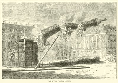 Upadek kolumny Vendome, kwiecień 1871 autorstwa English School