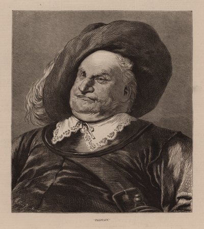 Falstaff" (rycina) autorstwa English School