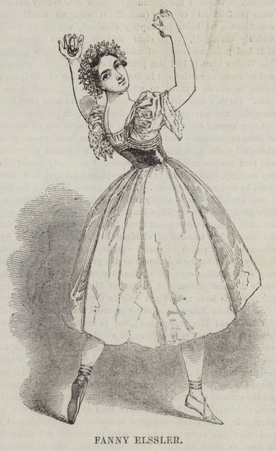 Fanny Elssler (grawerowanie) autorstwa English School