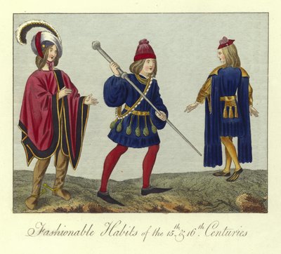 Modne obyczaje XV i XVI wieku autorstwa English School