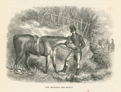 Fed między wybuchami (grawerowanie) autorstwa English School