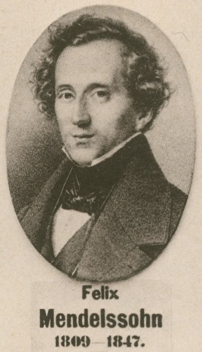 Felix Mendelssohn (grawiura) autorstwa English School