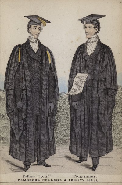 Fellow Commoner, emeryt, Pembroke College i Trinity Hall autorstwa English School