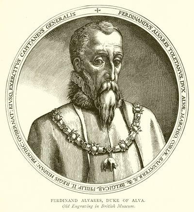 Ferdynand Alvares, książę Alva autorstwa English School