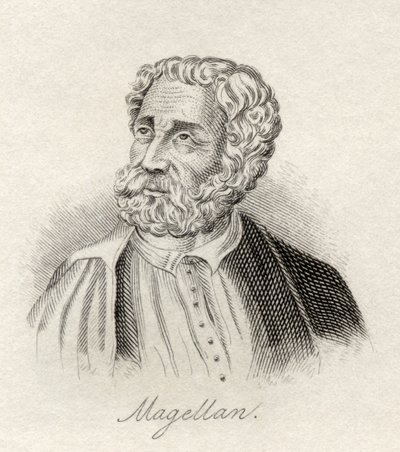 Ferdinand Magellan, ze „Słownika historycznego Krabba”, opublikowanego w 1825 r. autorstwa English School