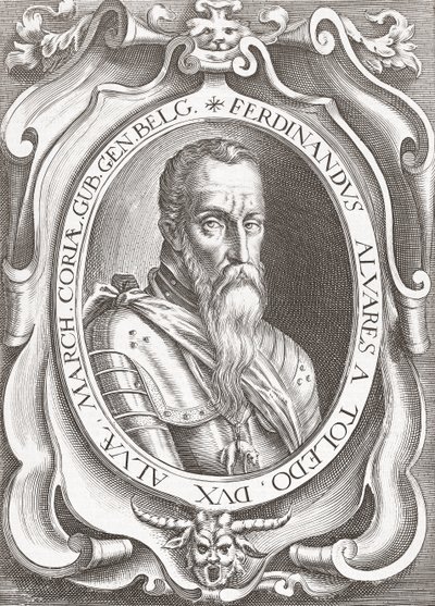 Fernando Álvarez de Toledo y Pimentel, 3. książę Alby (rycina) autorstwa English School