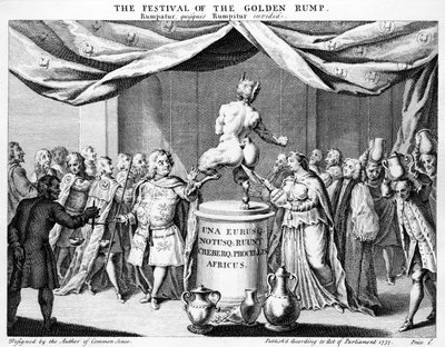 Święto Złotego Zadu, 1737 autorstwa English School