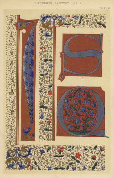 XV wiek (chromolitho) autorstwa English School