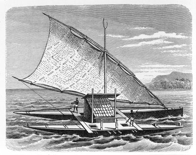 Fidżyjskie podwójne canoe, z 