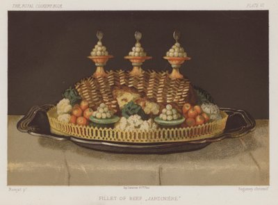Polędwica Wołowa "Jardiniere" (chromolitho) autorstwa English School