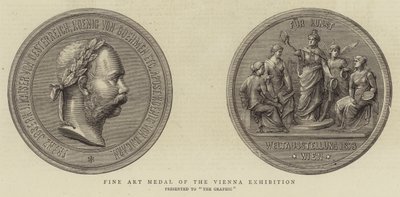 Medal Sztuk Pięknych Wystawy Wiedeńskiej (grafika) autorstwa English School