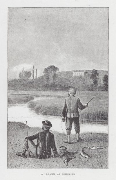 Wędkarstwo: „Rysunek” w Somerley (litos) autorstwa English School
