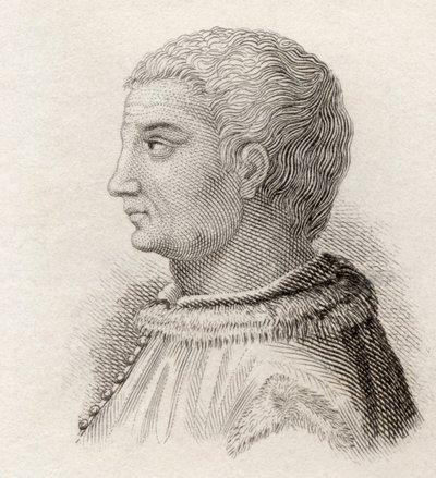 Flavio Biondo, ze „Słownika historycznego Krabba”, opublikowana w 1825 r. (lito) autorstwa English School