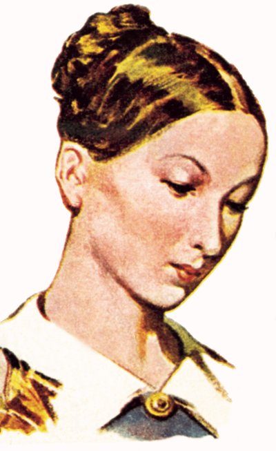 Florence Nightingale jako młoda kobieta autorstwa English School