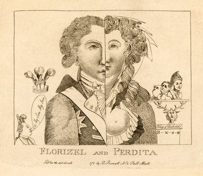 Florizel i Perdita, wyd. c.1783 (grawerowanie) autorstwa English School