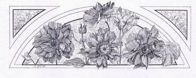 Wzory kwiatowe, z The Magazine of Art 1893, Cassell and Company, 1893 autorstwa English School