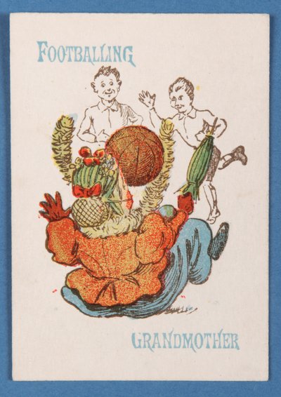 Piłkarska babcia z gry w karty Happy Families, ok. 1890-1900 autorstwa English School