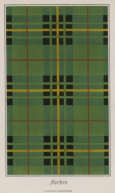 Tartan Forbesa autorstwa English School