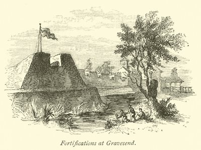 Fortyfikacje w Gravesend autorstwa English School