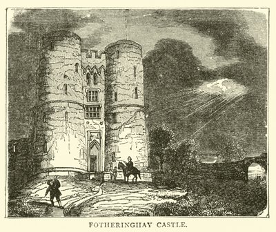Zamek Fotheringhay autorstwa English School