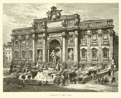 Fontanna di Trevi, Rzym autorstwa English School