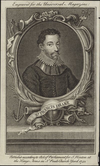 Francis Drake autorstwa English School
