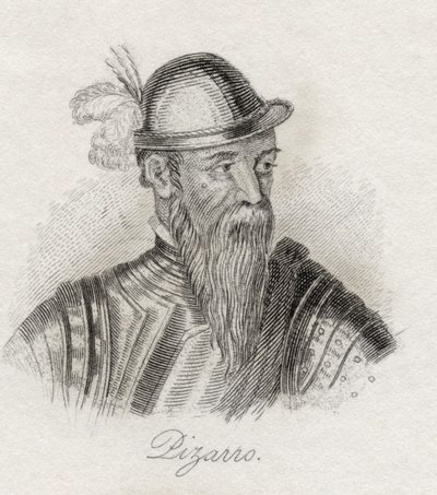 Francisco Pizarro Gonzalez, z „Słownika historycznego Krabba”, opublikowanego w 1825 r. autorstwa English School