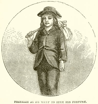 Franklin, gdy poszedł szukać swojej fortuny autorstwa English School