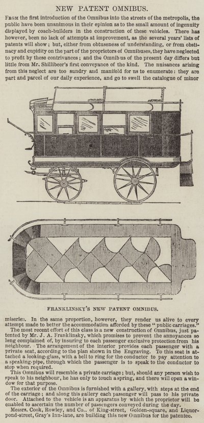 Nowy patentowy Omnibus Franklinsky