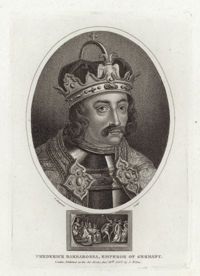 Fryderyk Barbarossa, cesarz Niemiec autorstwa English School