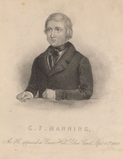 Frederick George Manning, który wraz z żoną Marie Manning zamordował Patricka O