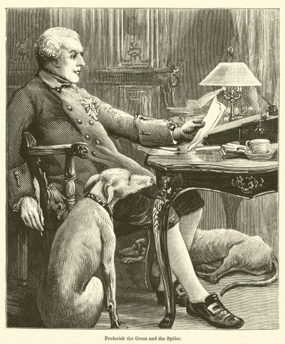Fryderyk Wielki i Pająk autorstwa English School