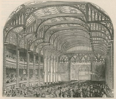Bazar wolnego handlu, Covent Garden Theatre, Londyn autorstwa English School