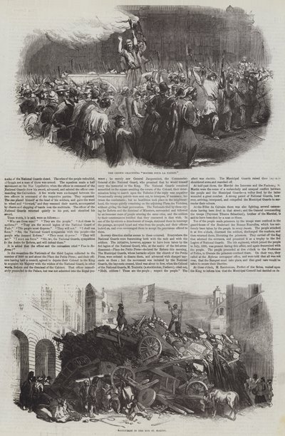 Rewolucja Francuska 1848 (grafika) autorstwa English School