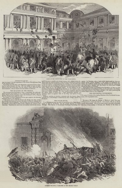 Rewolucja Francuska 1848 (grafika) autorstwa English School