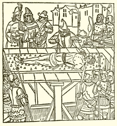 Od Lydgates Fall of Princes, 1494 autorstwa English School