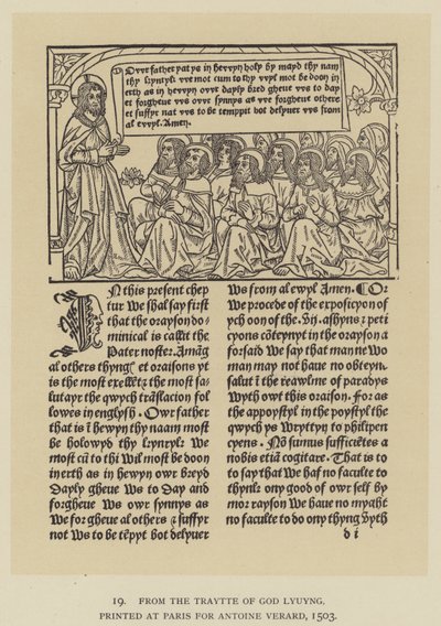Z Traytte of God Lyuyng, wydrukowanej w Paryżu dla Antoine Verard autorstwa English School