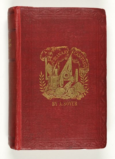 Przednia okładka kampanii kulinarnej Soyers, wydanej przez G.Routledge & Co., Londyn, 1857 autorstwa English School