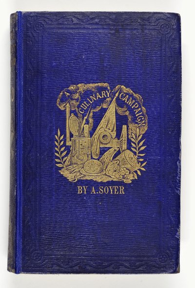 Przednia okładka kampanii kulinarnej Soyers, wydanej przez G.Routledge & Co., Londyn, 1857 autorstwa English School