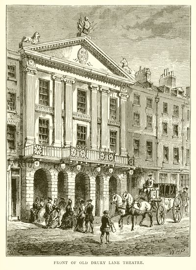 Front Starego Teatru Drury Lane autorstwa English School