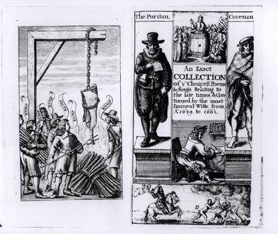 Frontyspis do dokładnego zbioru najlepszych wierszy i piosenek z lat 1639-1661 autorstwa English School