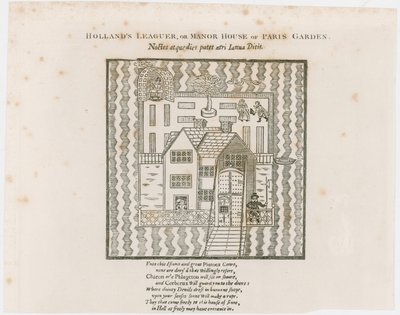 Frontyspis do Hollands Leaguer, 1632. Paris Garden autorstwa English School