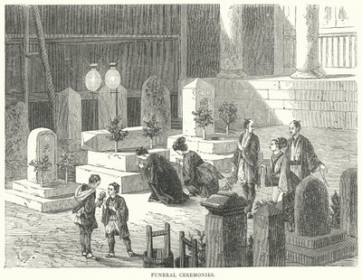 Ceremonie pogrzebowe (grawerowanie) autorstwa English School