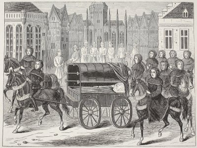 Pogrzeb Ryszarda II autorstwa English School
