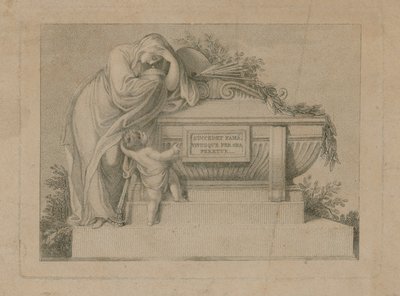 Bilet na pogrzeb Sir Joshuy Reynoldsa, 3 marca 1792 r. autorstwa English School